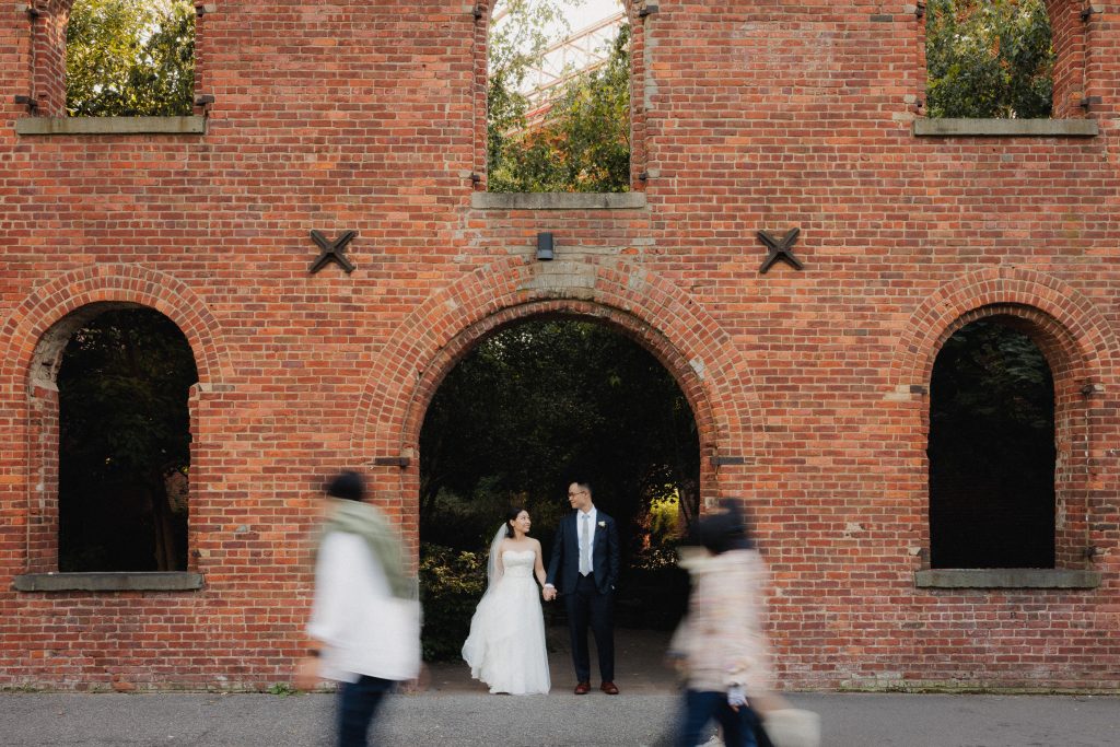 Brooklyn Dumbo New York Wedding Environmental Portrait