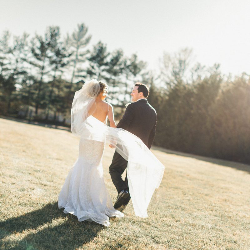 Bride and Groom Sunset Portrait at Madison Hotel